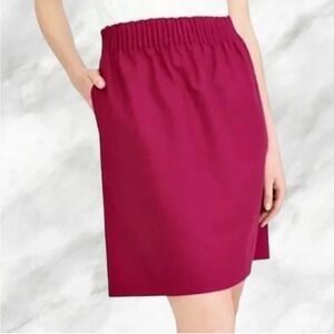 Plum j.Crew wool blend mini skirt